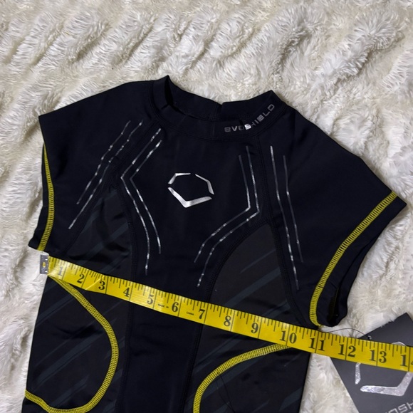 NWT EVOSHIELD CustomTech EvoAlpha Football Rib Shirt Black Grey - Picture 14 of 14